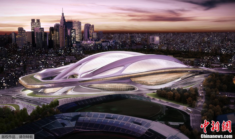 9月9日，2020年東京奧運會和殘奧會籌備委員會公布了日本新國家體育場效果圖。