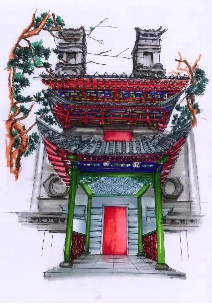 明艷的紅、生機(jī)的綠、深沉的藍(lán)、古樸的灰，足見(jiàn)博雅樓的獨(dú)特韻味。