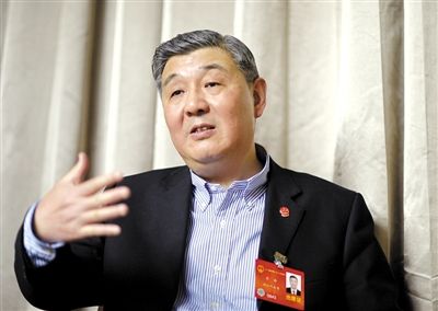 今年全國兩會期間，全國人大代表、浙江高院院長齊奇接受記者采訪。新京報記者 陳杰 攝