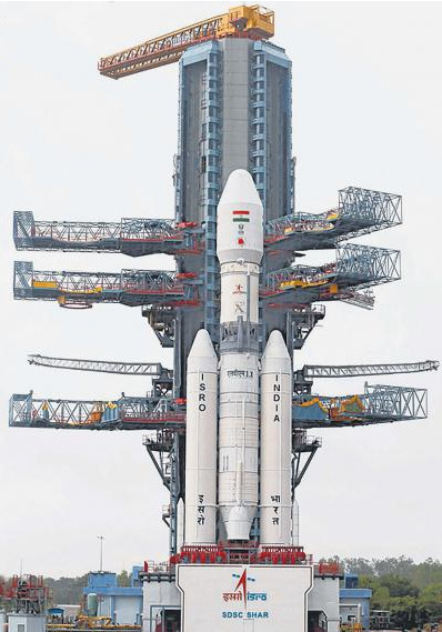 印度最新研制的地球同步衛(wèi)星發(fā)射火箭“馬克III型”(Mark III)。