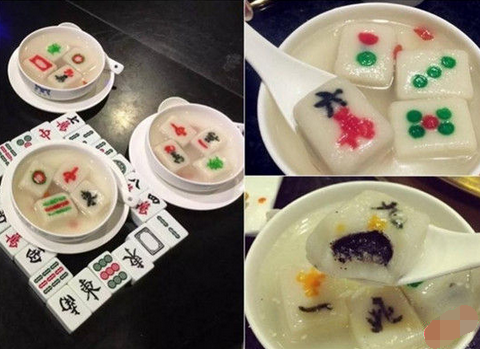 來碗清一色！火鍋店推出創(chuàng)意麻將湯圓