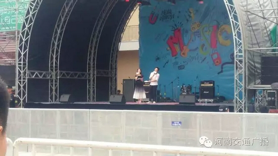 河南交通廣播主持人佳音、彎彎、朱浩都登上了優(yōu)放舞臺，優(yōu)放，交廣在這里！