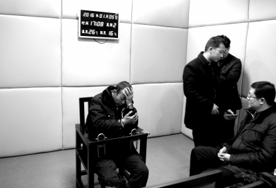 1月5日，犯罪嫌疑人馬永平在接受審訊。