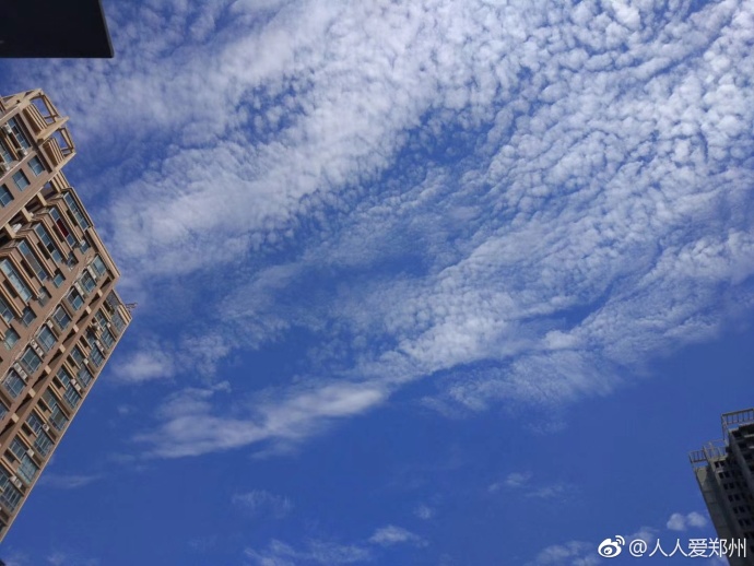 又被鄭州的藍天刷屏！隨便一拍就是手機壁紙